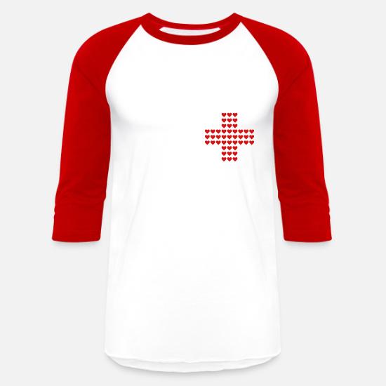 Red Cross' Unisex Baseball T-Shirt 